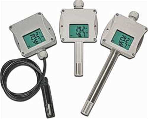 Transmisor de temperatura y transmisor de humedad